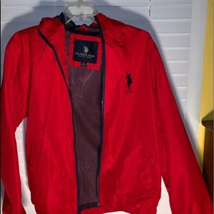 RED polo coat